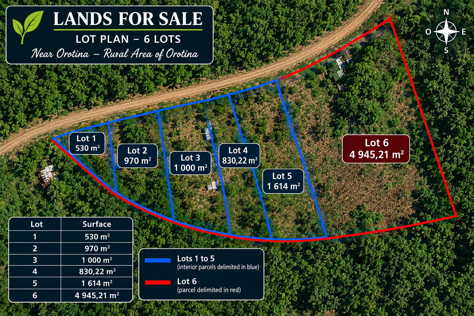 🌿 Terrenos – 9.889,43 m² en Total -  ✨ ¡Opciones de financiamiento disponibles! - imagen 2