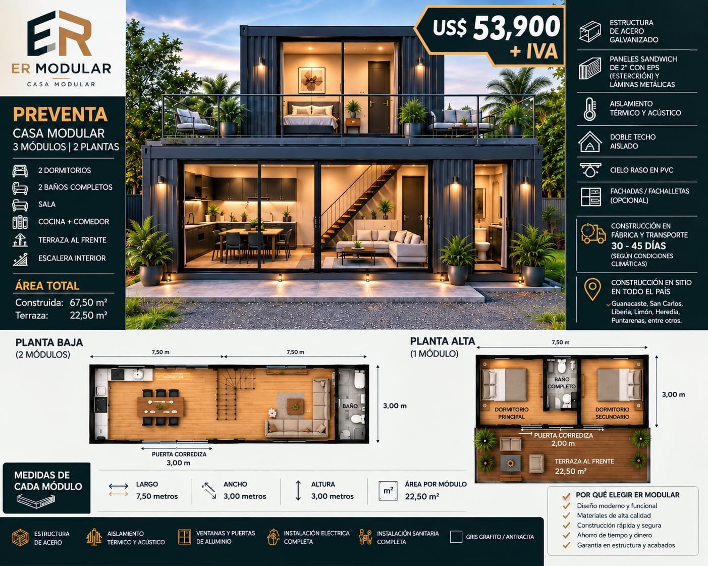 ER Modular Home – 3 Modules, 2 Floors | 2 Bedrooms - photo 2